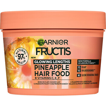 Fructis Hair Food Pineapple Mask - Vyživujúca maska pre dlhé vlasy s rozstrapkanými končekmi
